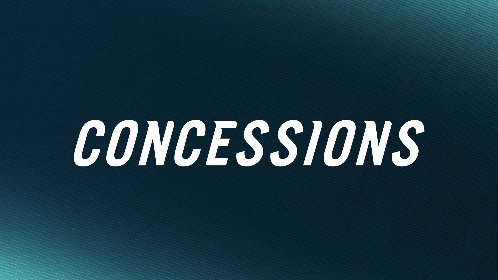 A graphic with the text "Concessions" on a navy background.